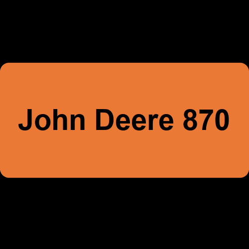 John Deere 870